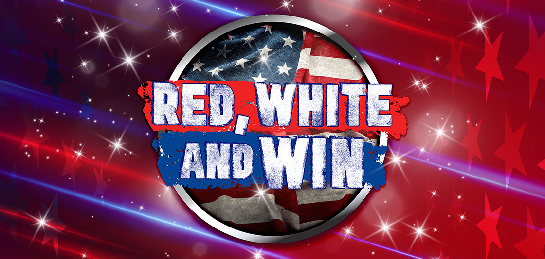 red,white and win text over an american flag