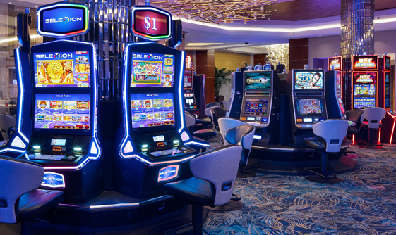 Game Room Floor with Slot Machines