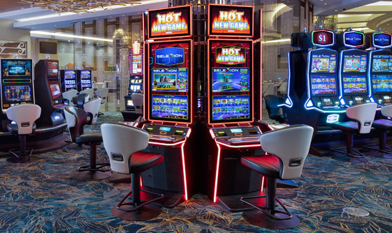 Game Room Floor with Slot Machines